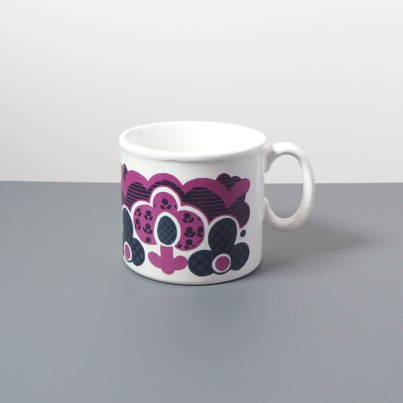 【イギリス ヴィンテージ】Staffordshire (スタッフォードシャー)flower mug