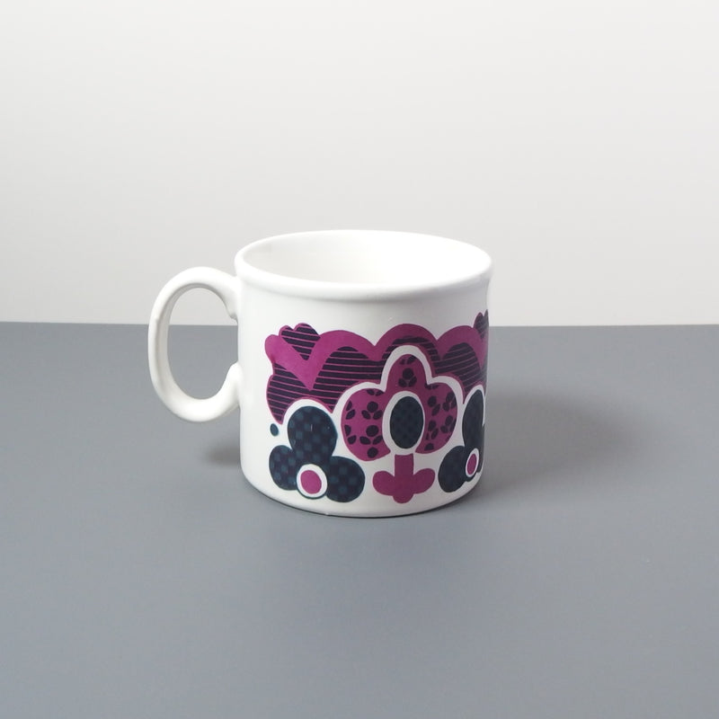 【イギリス ヴィンテージ】Staffordshire (スタッフォードシャー)flower mug