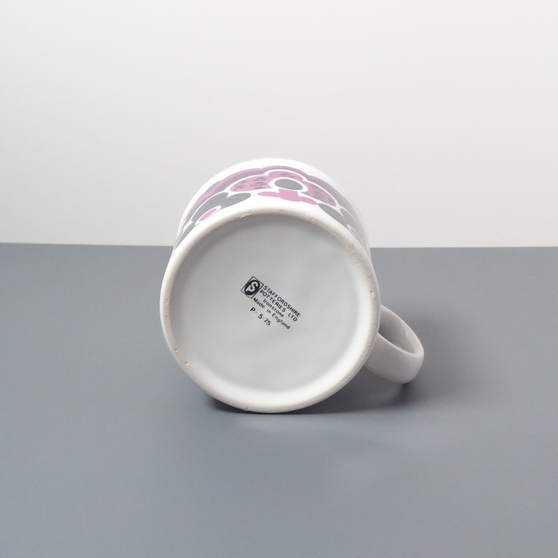 【イギリス ヴィンテージ】Staffordshire (スタッフォードシャー)flower mug
