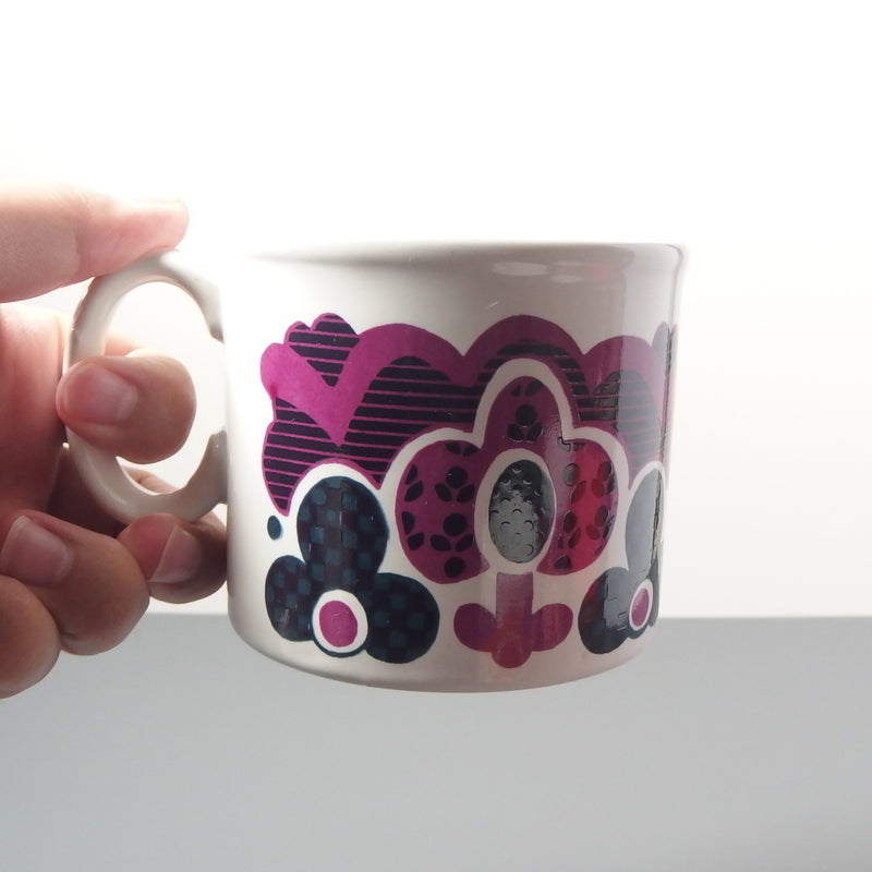 【イギリス ヴィンテージ】Staffordshire (スタッフォードシャー)flower mug