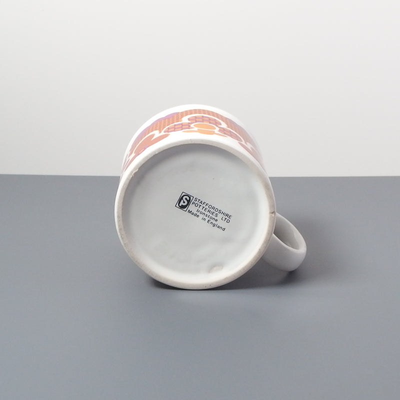 【イギリス ヴィンテージ】Staffordshire (スタッフォードシャー)flower mug