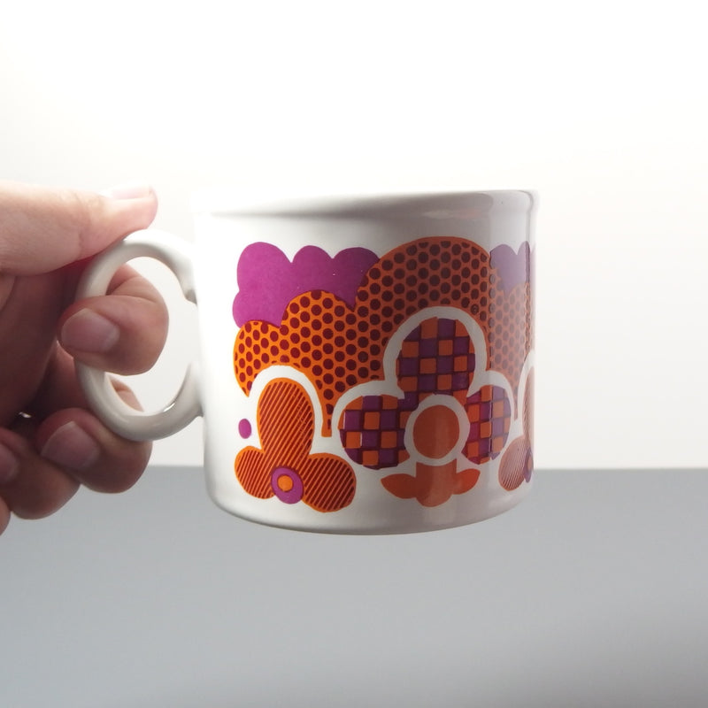 【イギリス ヴィンテージ】Staffordshire (スタッフォードシャー)flower mug