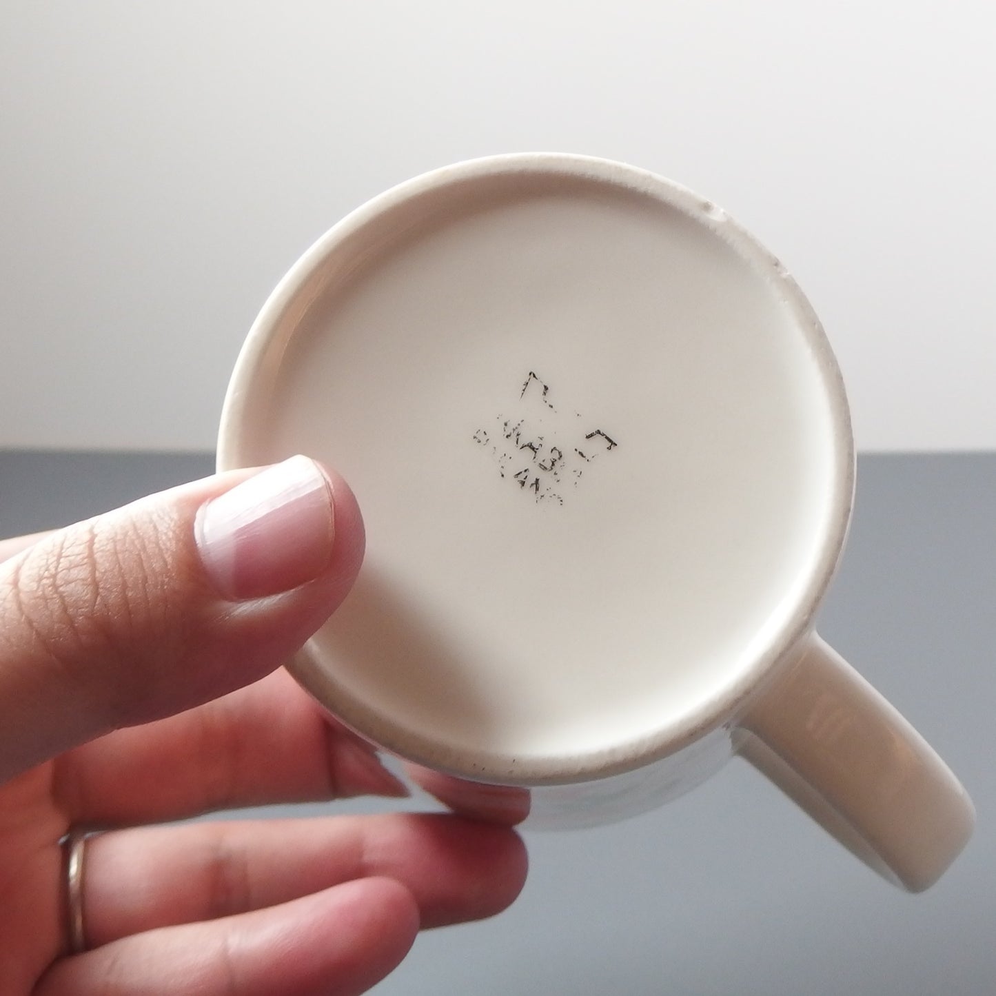 【北欧 ヴィンテージ】 Arabia (アラビア) Teema (ティーマ) mug Perhonen Kultasiipi(Orange)