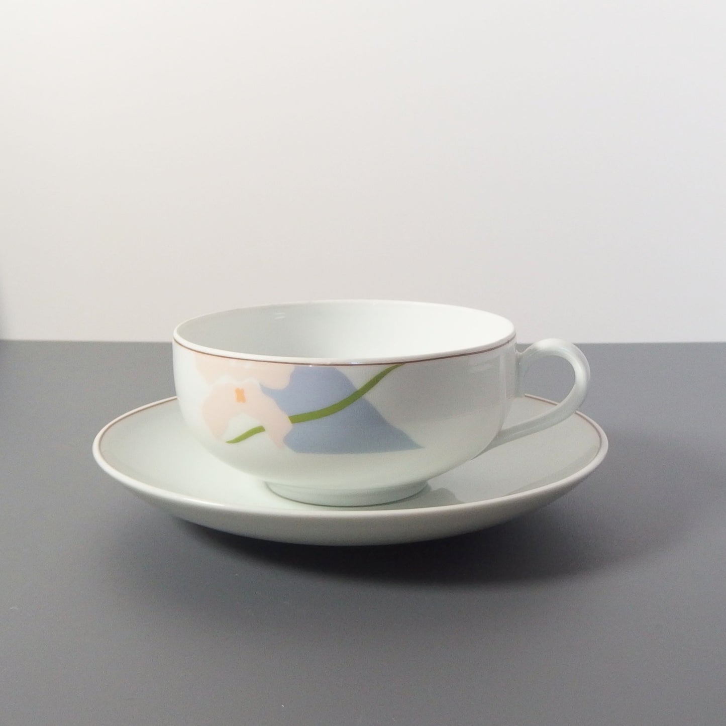 【北欧 ヴィンテージ】B&G(ビング・オー・グレンダール) Blue Orchid(ブルーオーキッド) tea C/S
