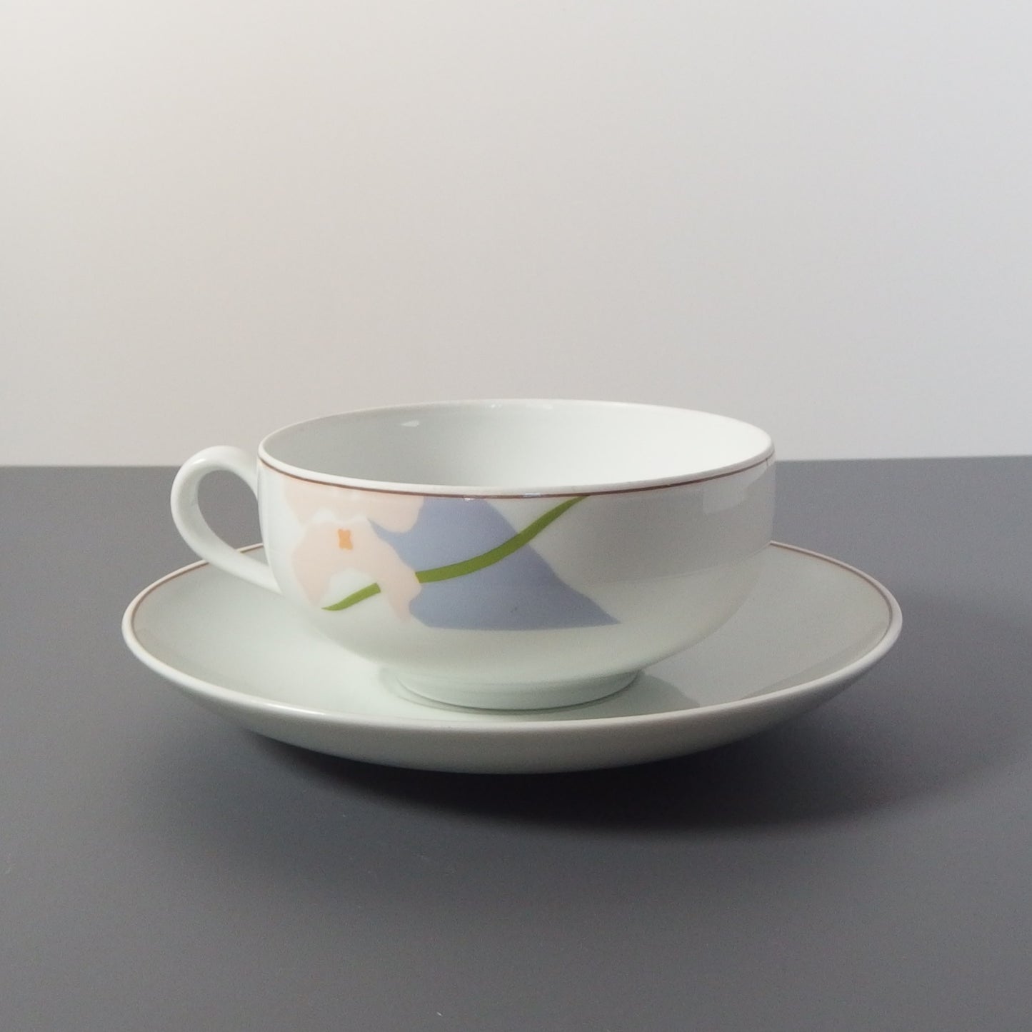 【北欧 ヴィンテージ】B&G(ビング・オー・グレンダール) Blue Orchid(ブルーオーキッド) tea C/S