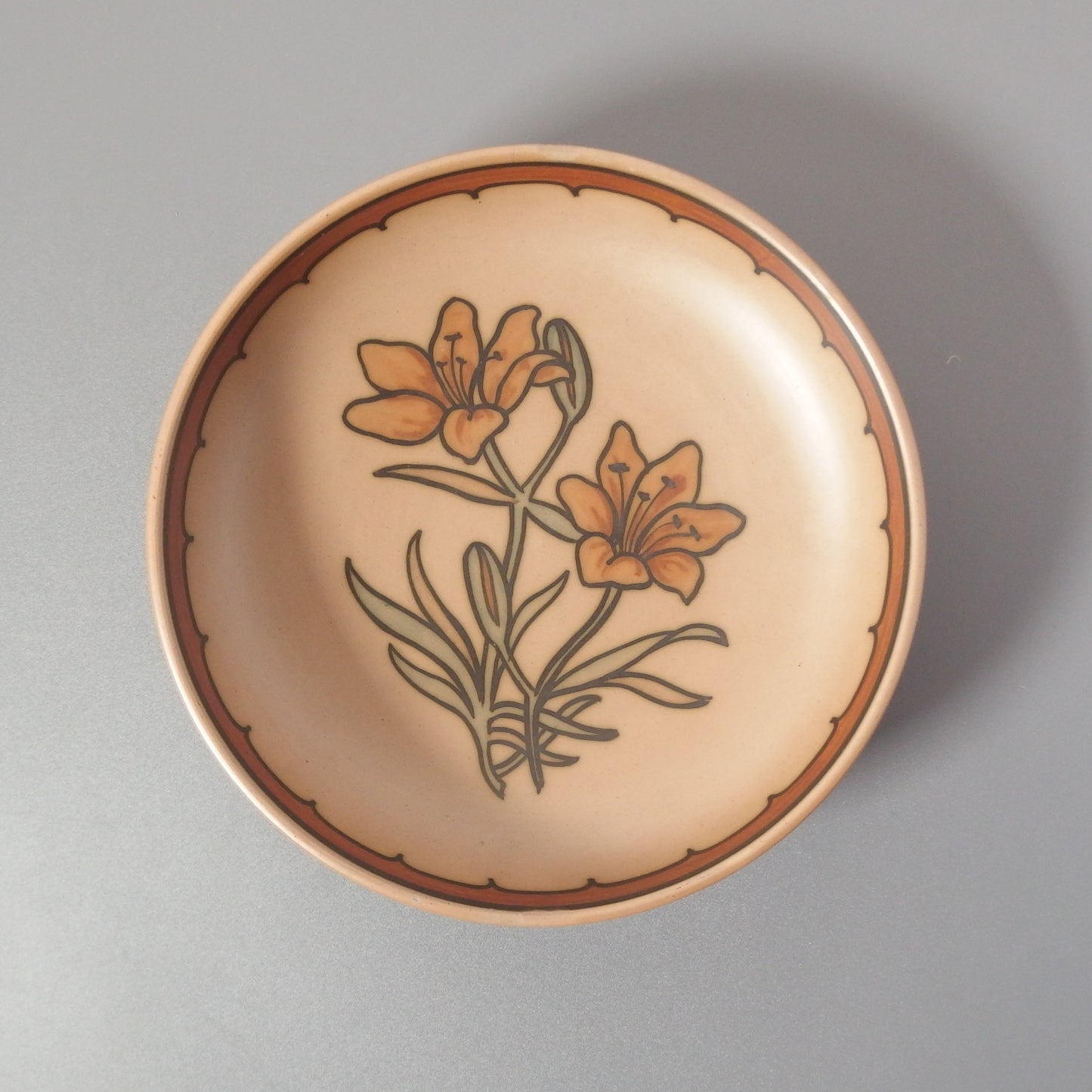 【北欧 デンマーク ヴィンテージ】 Hjorth(ヨート) floral dish