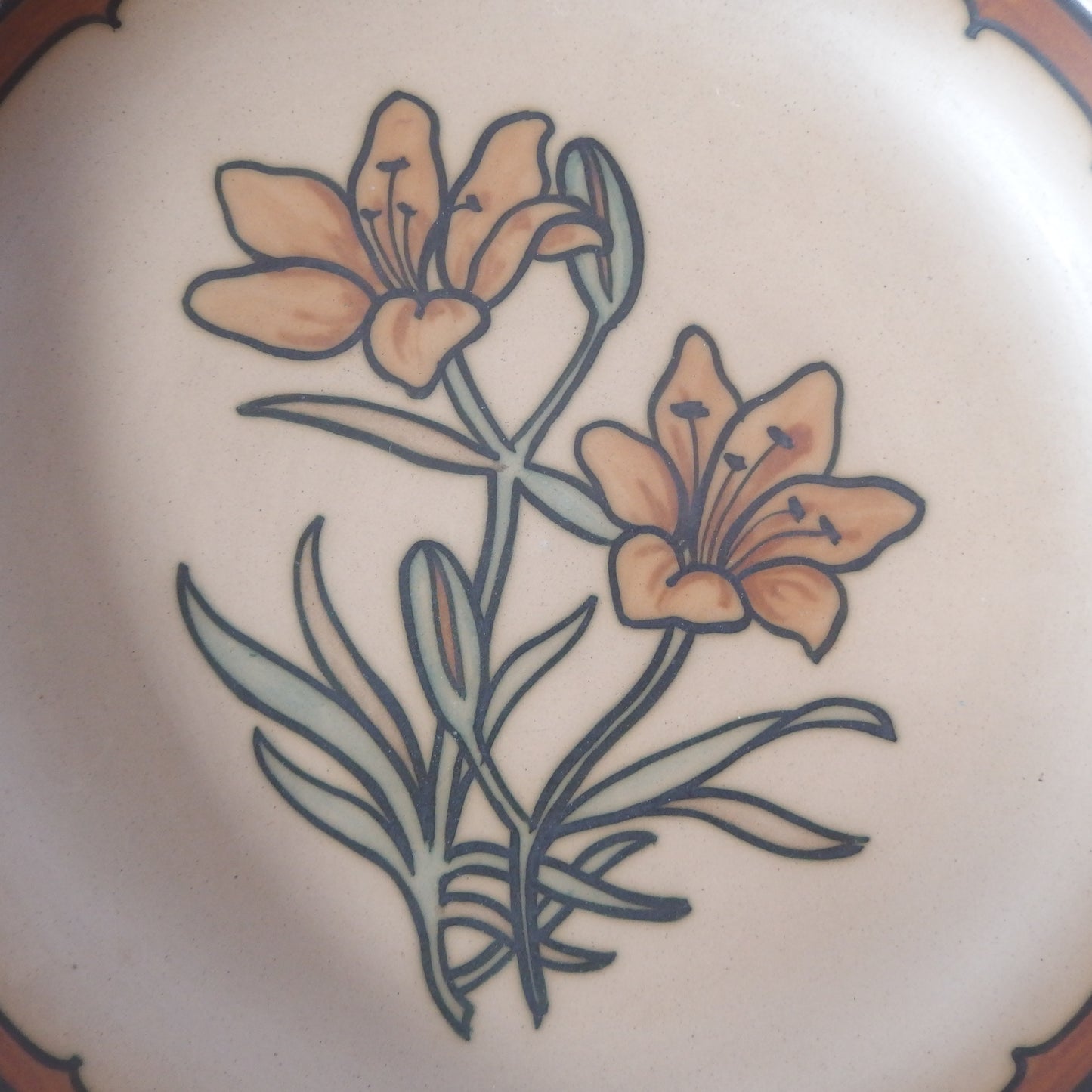 【北欧 デンマーク ヴィンテージ】 Hjorth(ヨート) floral dish