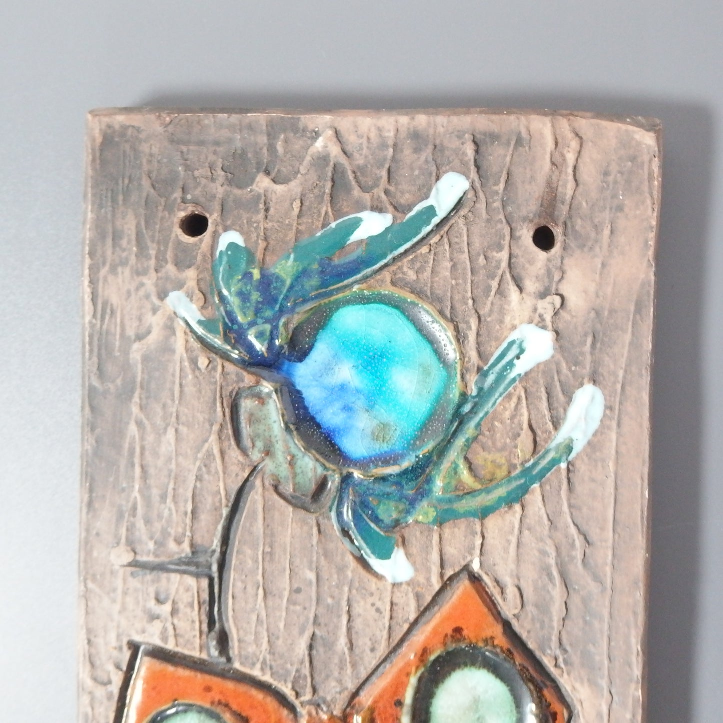 【北欧 ヴィンテージ】Tilgmans Keramik (ティルグマンズ ケラミック) wall plate butterfly