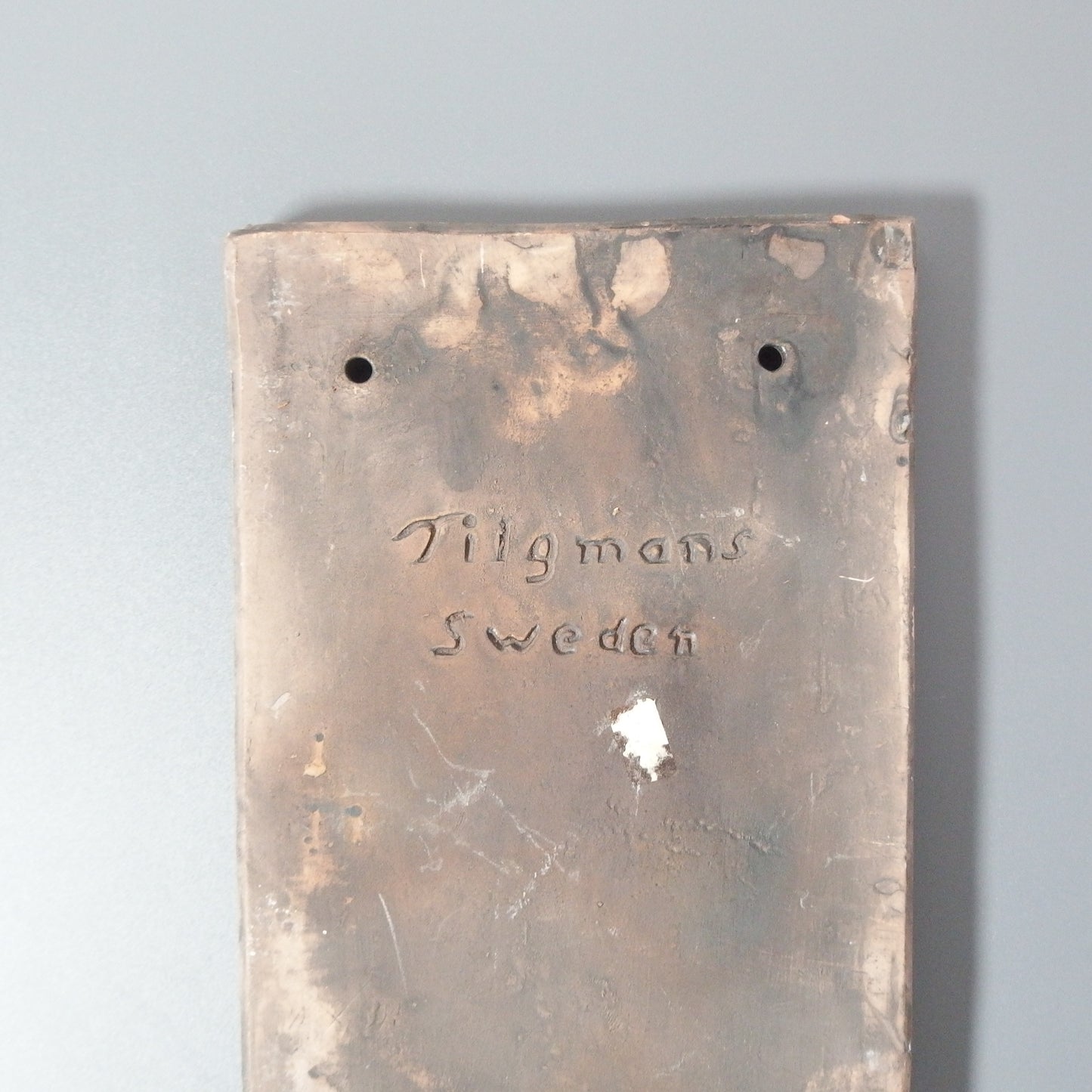 【北欧 ヴィンテージ】Tilgmans Keramik (ティルグマンズ ケラミック) wall plate butterfly