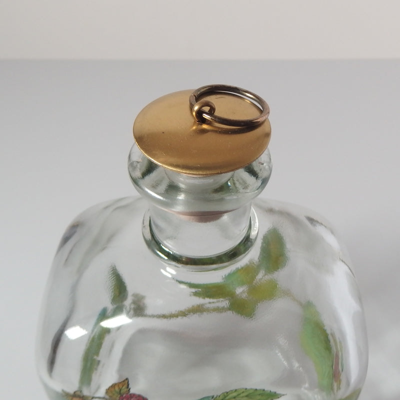 【北欧 デンマーク ヴィンテージ】Holmegaard (ホルムガード) liqueur bottle raspberry