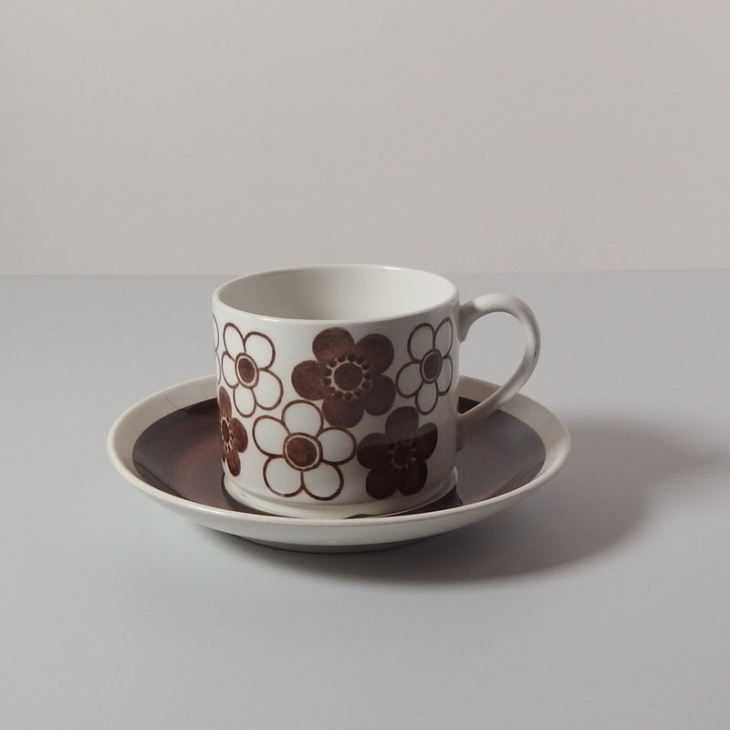 【北欧 スウェーデン ヴィンテージ】Rorstrand (ロールストランド) Anemon (アネモン)coffee cup saucer