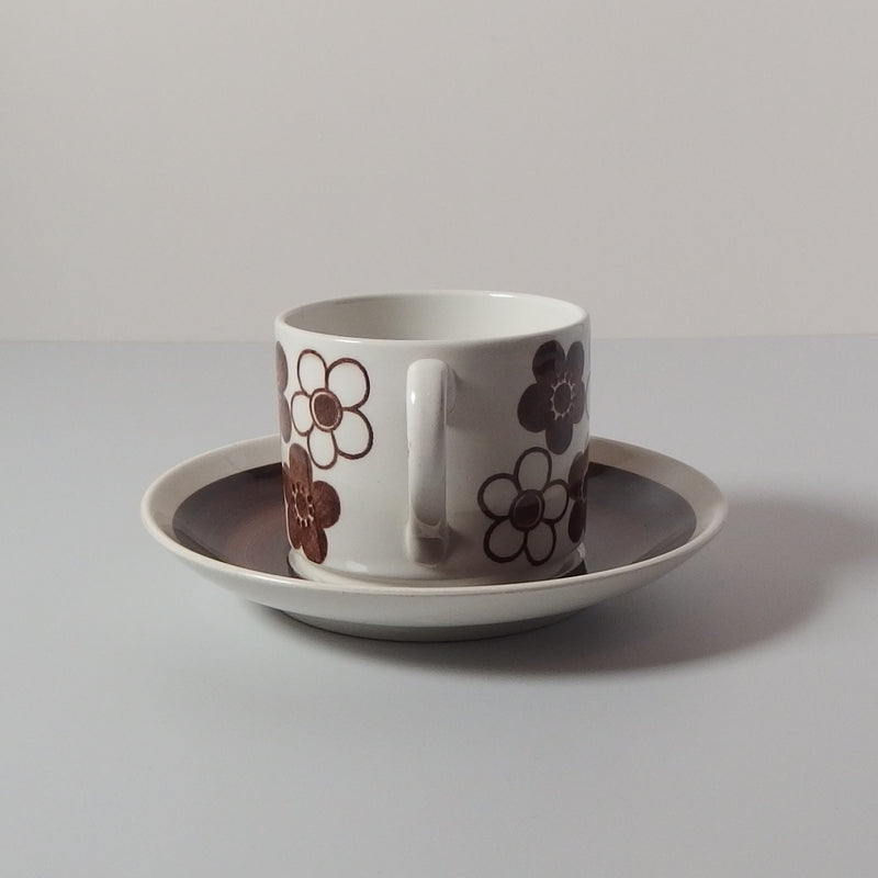 【北欧 スウェーデン ヴィンテージ】Rorstrand (ロールストランド) Anemon (アネモン)coffee cup saucer