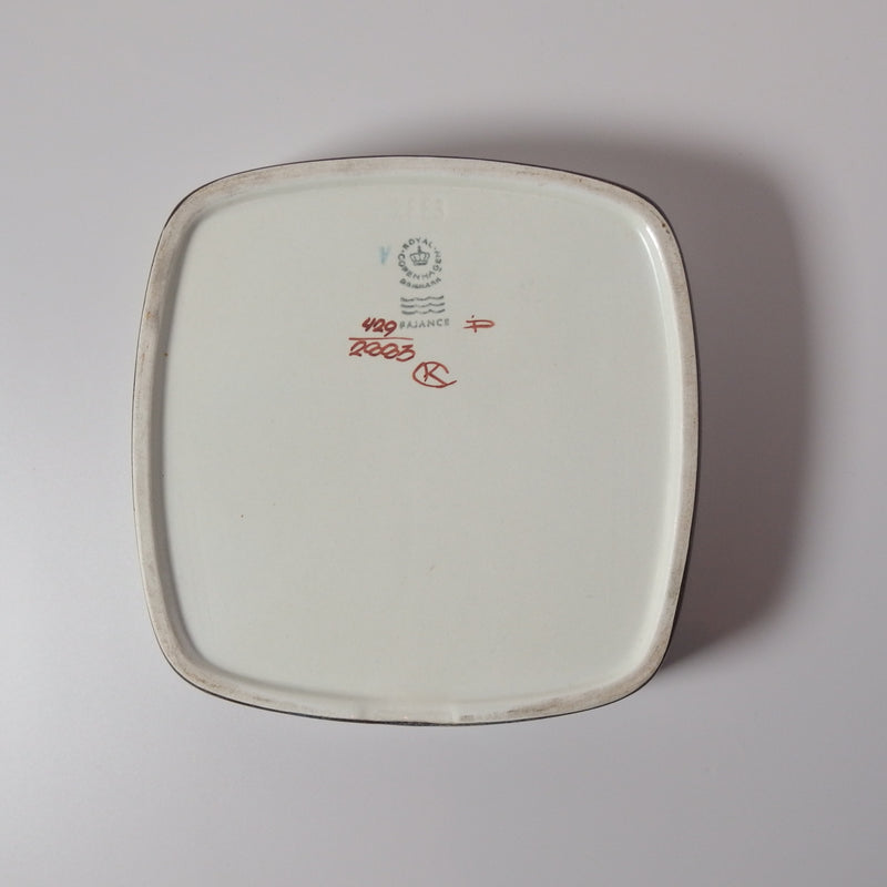 【北欧 デンマーク ヴィンテージ】Royal copenhagen (ロイヤルコペンハーゲン) Tenera (テネラ)square plate