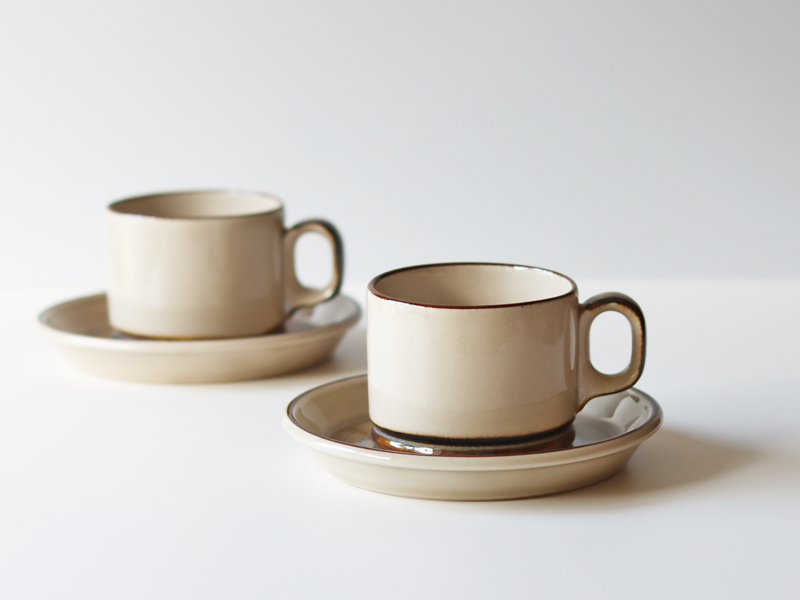 Jens.H.Quistgaard(イェンス・クイストゴー) Peru(ペルー) coffee cup saucer │ 北欧ヴィンテージ デンマーク 食器 コーヒーカップ 陶磁器