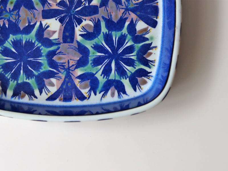 【北欧 デンマーク ヴィンテージ 】Royal copenhagen(ロイヤルコペンハーゲン) Tenera(テネラ)square plate 142/2883 MJ
