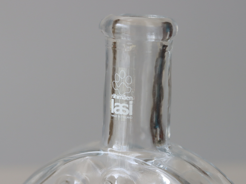 Riihimaen Lasi (リーヒマエンラシ) Nanny Still(ナニー・スティル)Lumitähti (ルミタハティ)Bottle/carafe H17.5cm │ 北欧 フィンランド ヴィンテージ 花瓶 カラフェ ボトル ガラス