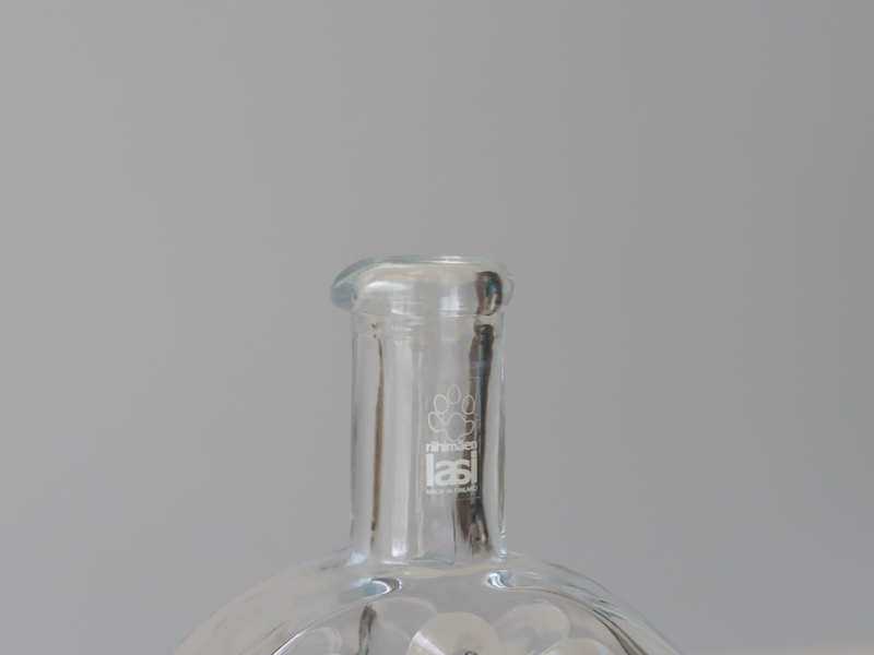 Riihimaen Lasi (リーヒマエンラシ) Nanny Still(ナニー・スティル)Lumitähti (ルミタハティ)Bottle/carafe H17.5cm │ 北欧 フィンランド ヴィンテージ 花瓶 カラフェ ボトル ガラス
