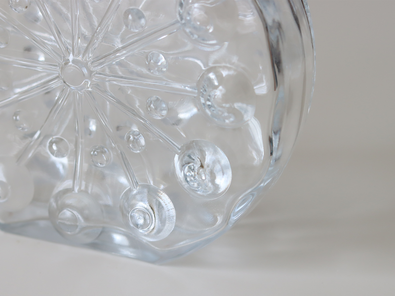 Riihimaen Lasi (リーヒマエンラシ) Nanny Still(ナニー・スティル)Lumitähti (ルミタハティ)Bottle/carafe H17.5cm │ 北欧 フィンランド ヴィンテージ 花瓶 カラフェ ボトル ガラス