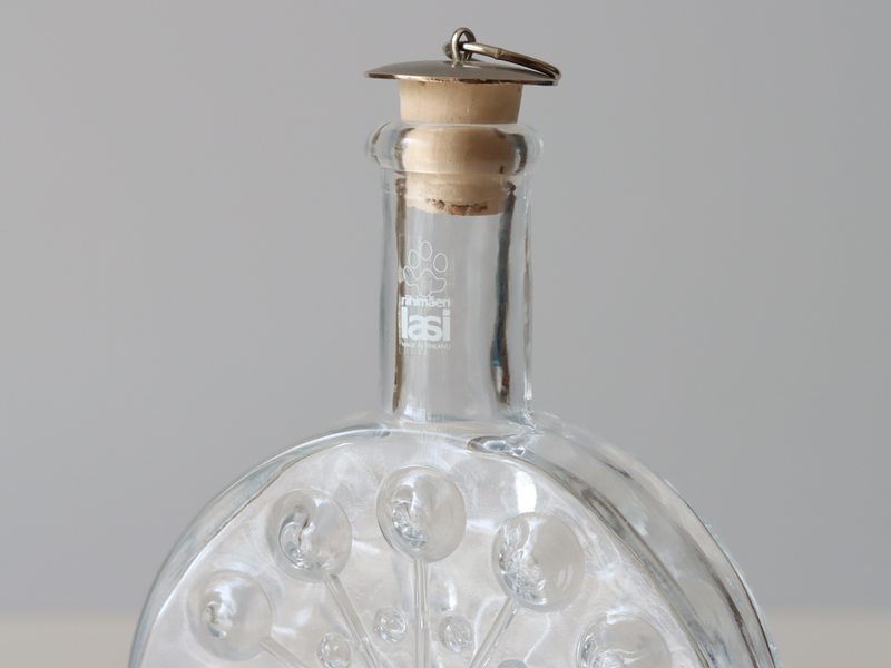 Riihimaen Lasi (リーヒマエンラシ) Nanny Still(ナニー・スティル)Lumitähti (ルミタハティ)Bottle/carafe H17.5cm │ 北欧 フィンランド ヴィンテージ 花瓶 カラフェ ボトル ガラス