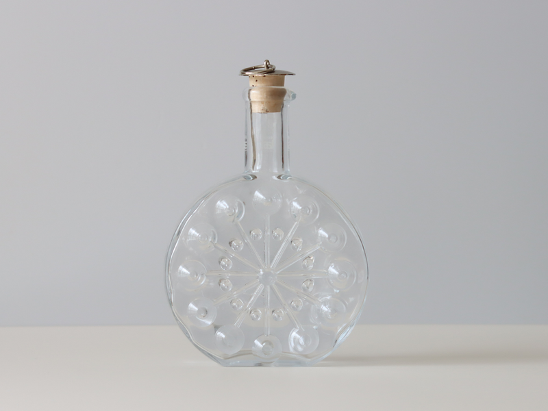 Riihimaen Lasi (リーヒマエンラシ) Nanny Still(ナニー・スティル)Lumitähti (ルミタハティ)Bottle/carafe H17.5cm │ 北欧 フィンランド ヴィンテージ 花瓶 カラフェ ボトル ガラス