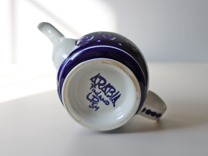 Arabia (アラビア) Valencia(バレンシア)tea pot Ulla Procopé │ 北欧 フィンランド ヴィンテージ ポット 陶磁器