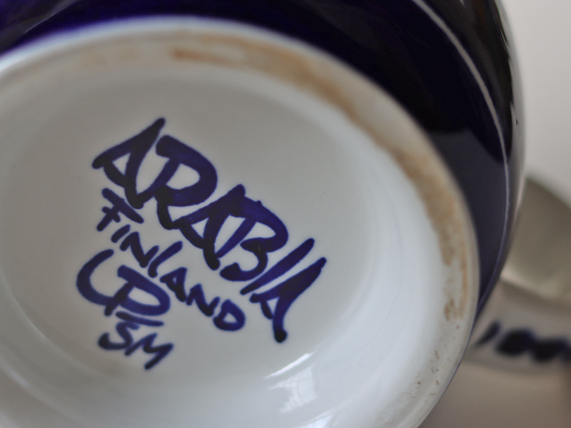 【北欧 フィンランド ヴィンテージ】Arabia (アラビア) Valencia(バレンシア)tea pot Ulla Procopé