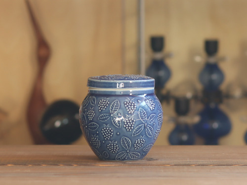 Arabia Jam Jar Candy Pot Blue / Ulla Procope|FINLAND