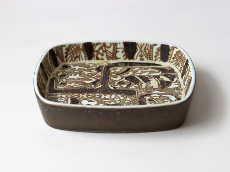 【北欧 デンマーク ヴィンテージ】Royal copenhagen (ロイヤルコペンハーゲン) Baca (バッカ)square plate