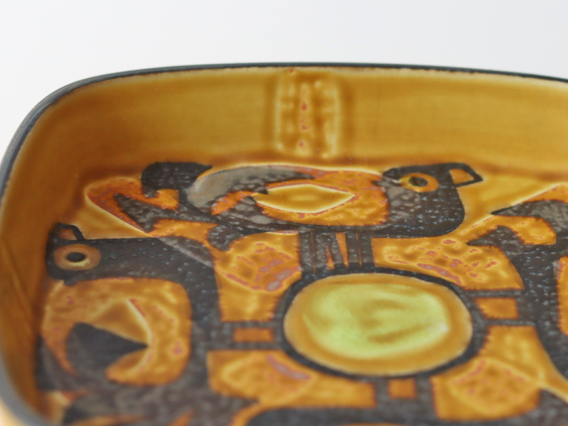 Royal copenhagen (ロイヤルコペンハーゲン) Baca (バッカ) 17cm plate bird 787/2883 │ 北欧ヴィンテージ デンマーク 食器 陶磁器 鳥