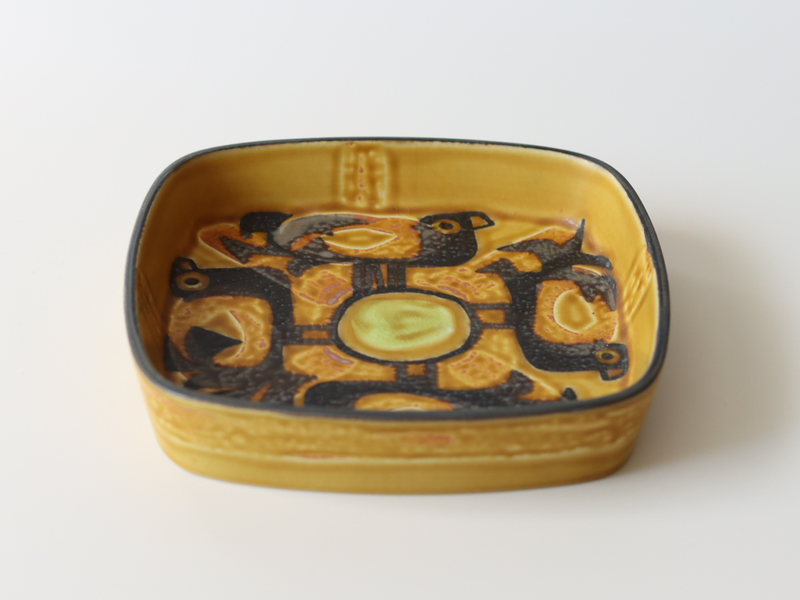 Royal copenhagen (ロイヤルコペンハーゲン) Baca (バッカ) 17cm plate bird 787/2883 │ 北欧ヴィンテージ デンマーク 食器 陶磁器 鳥