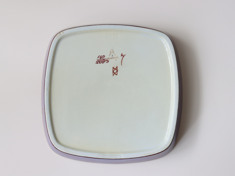 Royal copenhagen (ロイヤルコペンハーゲン) Tenera (テネラ)17cm square plate BB │ 北欧ヴィンテージ デンマーク 食器 プレート 陶磁器
