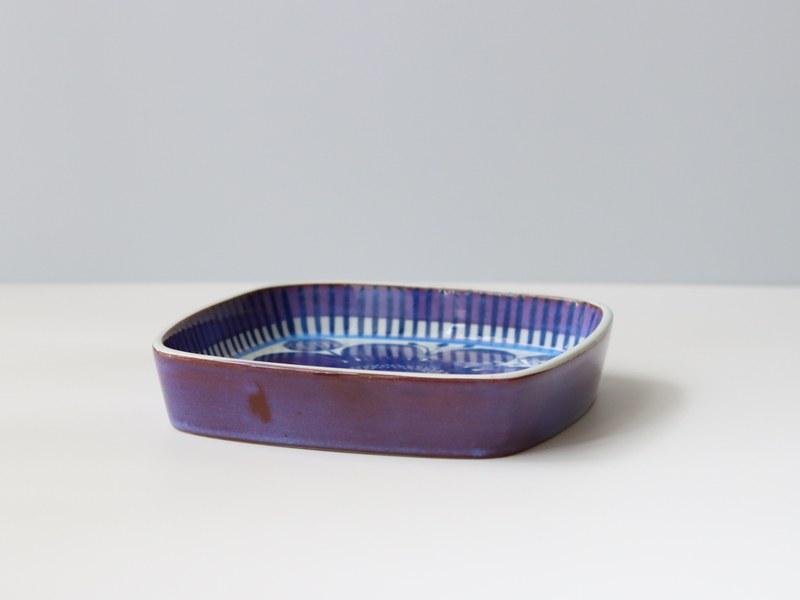 Royal copenhagen (ロイヤルコペンハーゲン) Tenera (テネラ)17cm square plate BB │ 北欧ヴィンテージ デンマーク 食器 プレート 陶磁器
