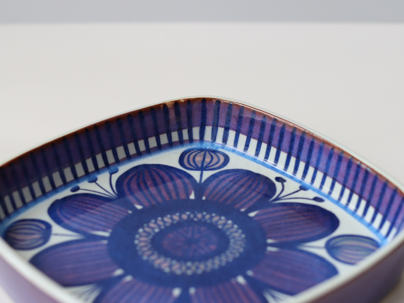 Royal copenhagen (ロイヤルコペンハーゲン) Tenera (テネラ)17cm square plate BB │ 北欧ヴィンテージ デンマーク 食器 プレート 陶磁器