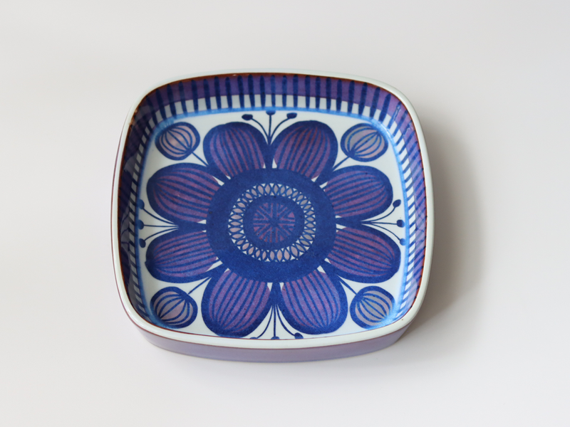 Royal copenhagen (ロイヤルコペンハーゲン) Tenera (テネラ)17cm square plate BB │ 北欧ヴィンテージ デンマーク 食器 プレート 陶磁器