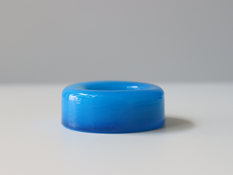 Boda (ボダ)Erik Höglund(エリック・ホグラン)ashtray light blue cow │ 北欧 スウェーデン ヴィンテージ アッシュトレイ 牛 ガラス 2064