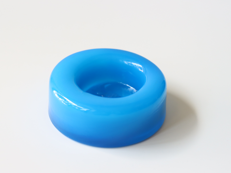 Boda (ボダ)Erik Höglund(エリック・ホグラン)ashtray light blue cow │ 北欧 スウェーデン ヴィンテージ アッシュトレイ 牛 ガラス 2064