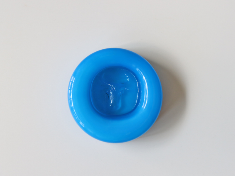 Boda (ボダ)Erik Höglund(エリック・ホグラン)ashtray light blue cow │ 北欧 スウェーデン ヴィンテージ アッシュトレイ 牛 ガラス 2064