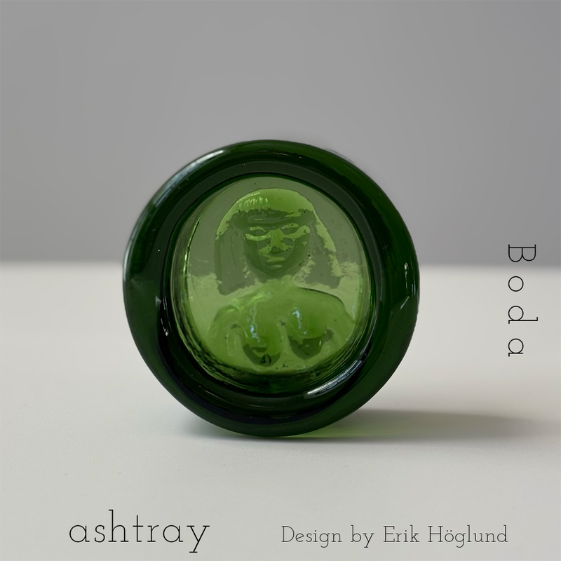 【北欧 スウェーデン ヴィンテージ】Boda (ボダ)Erik Höglund(エリック・ホグラン)ashtray green women