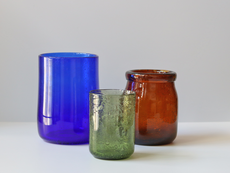 Boda (ボダ)Erik Höglund(エリック・ホグラン)vase blue H16cm │ 北欧 スウェーデン ヴィンテージ ガラスベース 花瓶