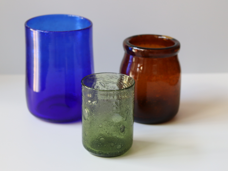 Boda (ボダ)Erik Höglund(エリック・ホグラン)vase blue H16cm │ 北欧 スウェーデン ヴィンテージ ガラスベース 花瓶