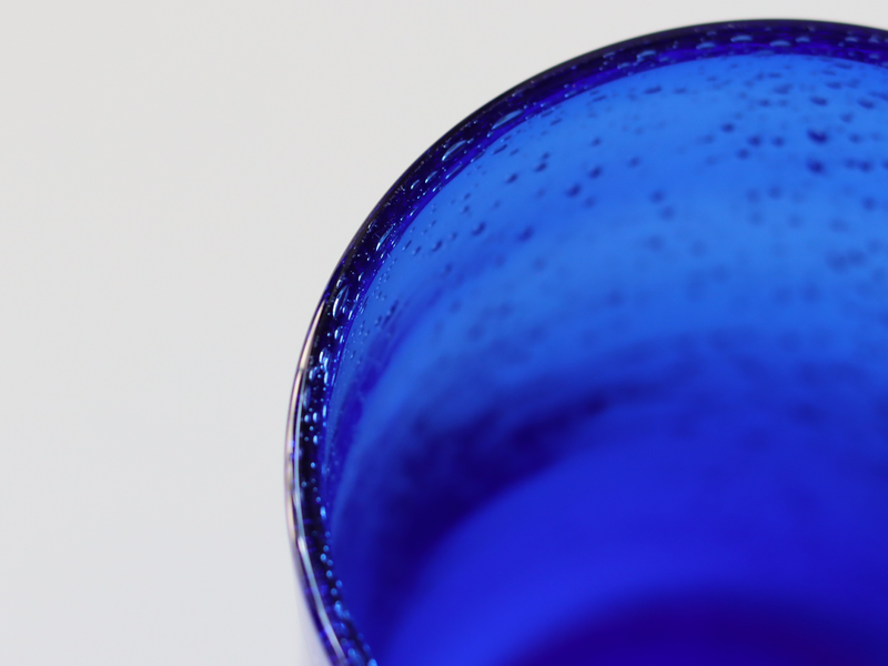 Boda (ボダ)Erik Höglund(エリック・ホグラン)vase blue H16cm │ 北欧 スウェーデン ヴィンテージ ガラスベース 花瓶