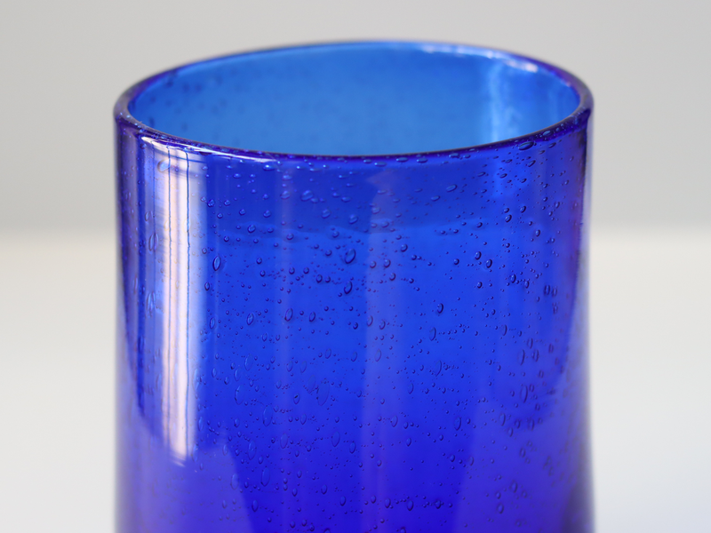Boda (ボダ)Erik Höglund(エリック・ホグラン)vase blue H16cm │ 北欧 スウェーデン ヴィンテージ ガラスベース 花瓶