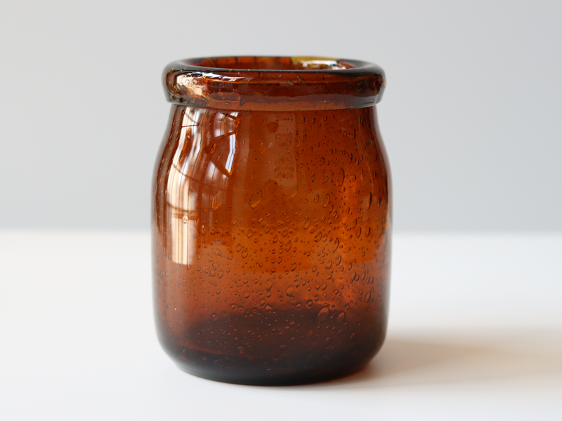 Boda (ボダ)Erik Höglund(エリック・ホグラン)vase amber H13.5cm │ 北欧 スウェーデン ヴィンテージ ガラスベース 花瓶