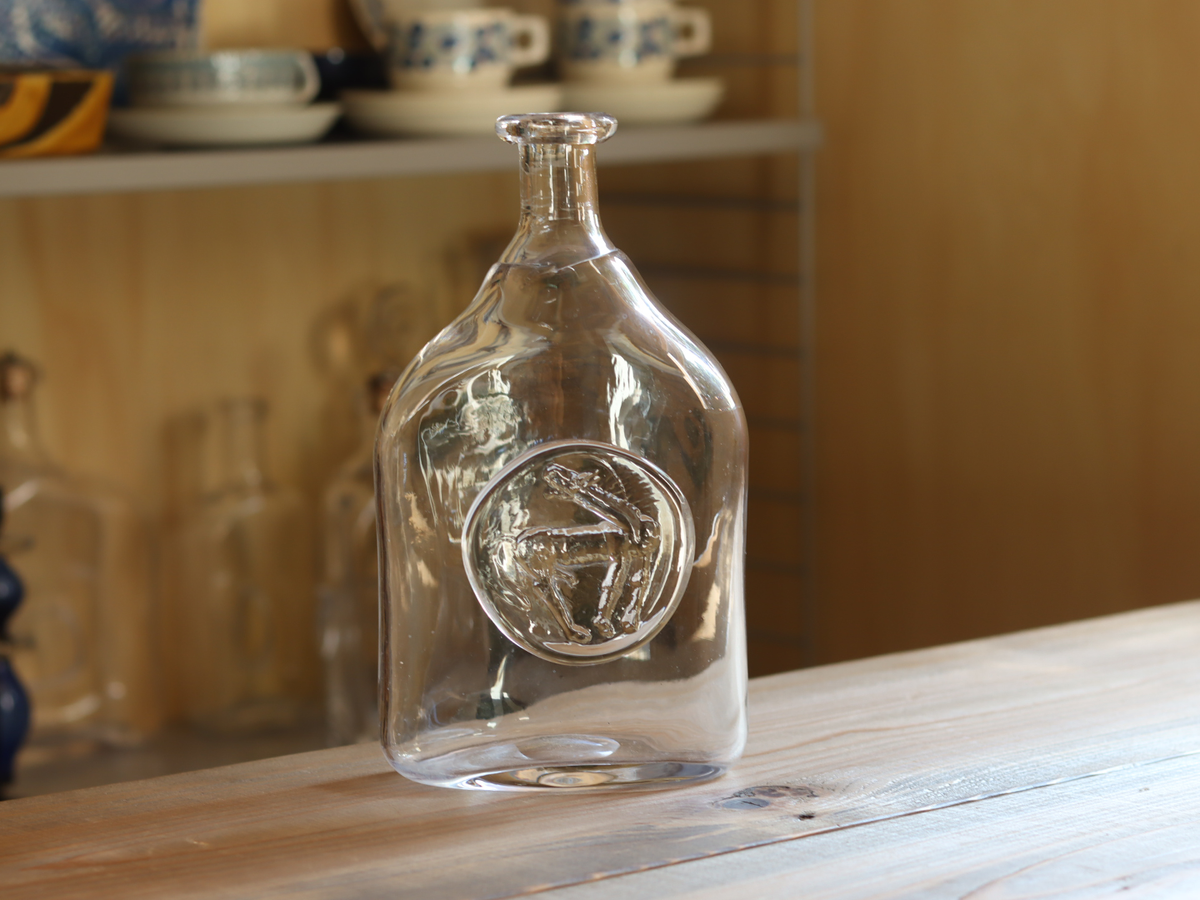 Boda Horse Bottle Clear H178 / Erik Höglund|SWEDEN