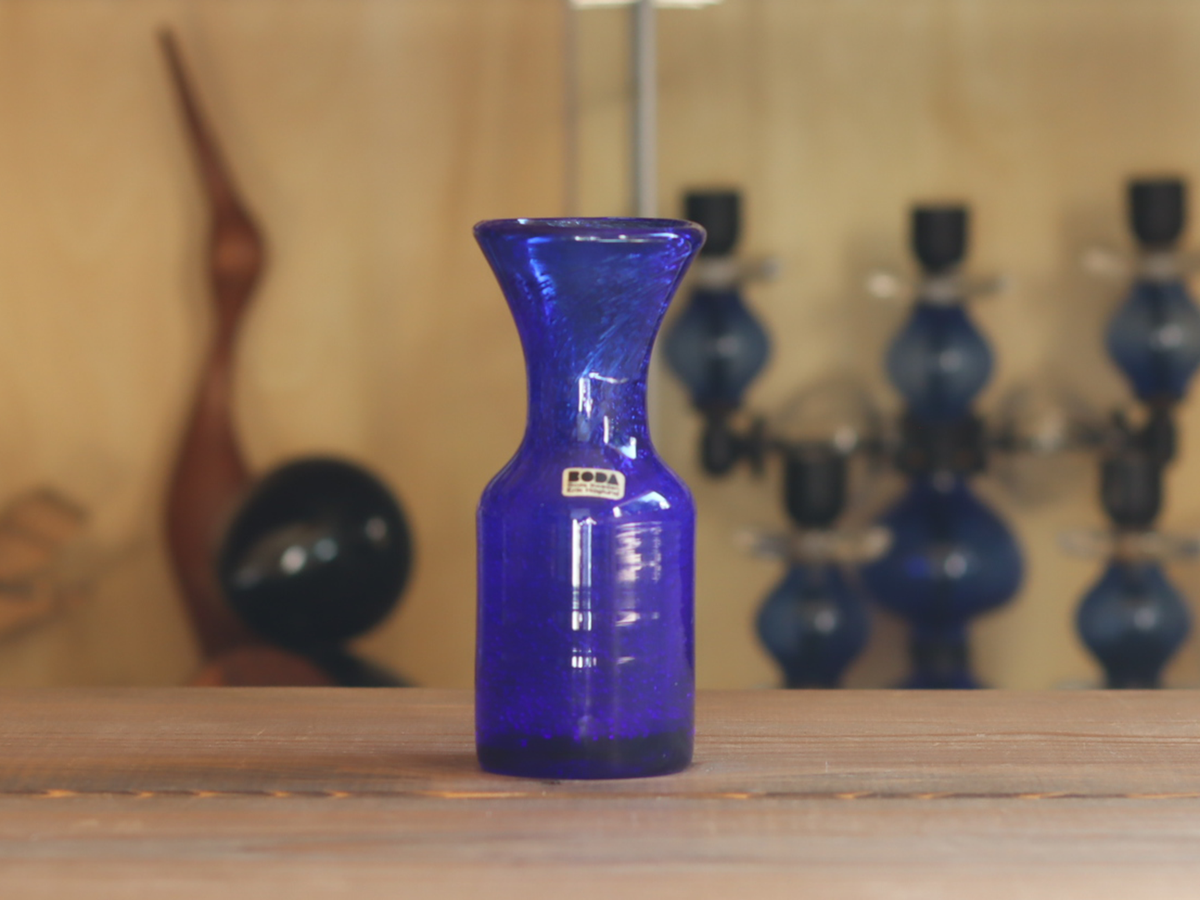 Boda Erik Höglund Vase H525/130 Cobalt Blue|SWEDEN