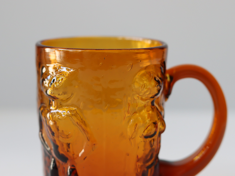 Boda (ボダ)Erik Höglund(エリック・ホグラン)beer mug umber H10.5cm │ 北欧 スウェーデン ヴィンテージ グラス マグ