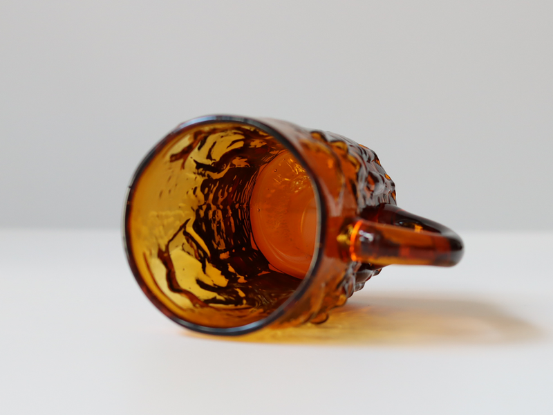 Boda (ボダ)Erik Höglund(エリック・ホグラン)beer mug umber H10.5cm │ 北欧 スウェーデン ヴィンテージ グラス マグ