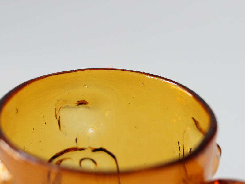 Boda (ボダ)Erik Höglund(エリック・ホグラン)beer mug umber H10.5cm │ 北欧 スウェーデン ヴィンテージ グラス マグ