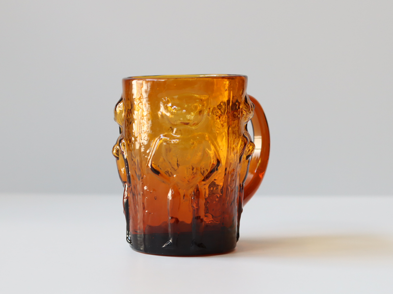 Boda (ボダ)Erik Höglund(エリック・ホグラン)beer mug umber H10.5cm │ 北欧 スウェーデン ヴィンテージ グラス マグ