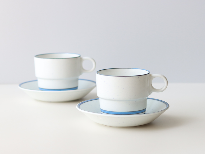 Gustavsberg (グスタフスベリ) Dart(ダート) coffee cup saucer │ 北欧 スウェーデン ヴィンテージ コーヒーカップ 陶磁器